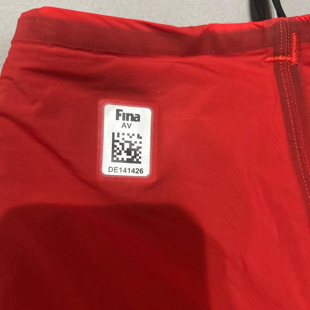 arena 競泳水着 FINA認証 レッド Mサイズ