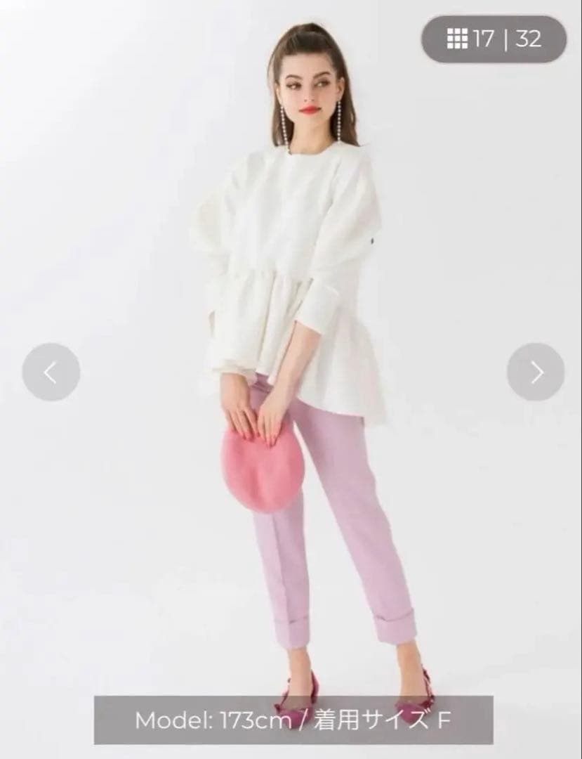 新品未使用ツルバイマリコオイカワ♡ペプラムトップス　キリル