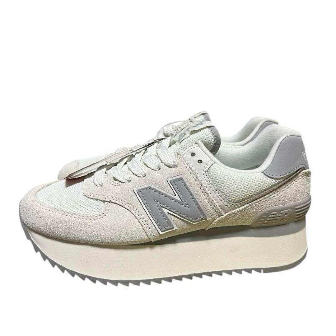 ニューバランス　574 厚底　WL574ZJP ホワイト　25.0 新品