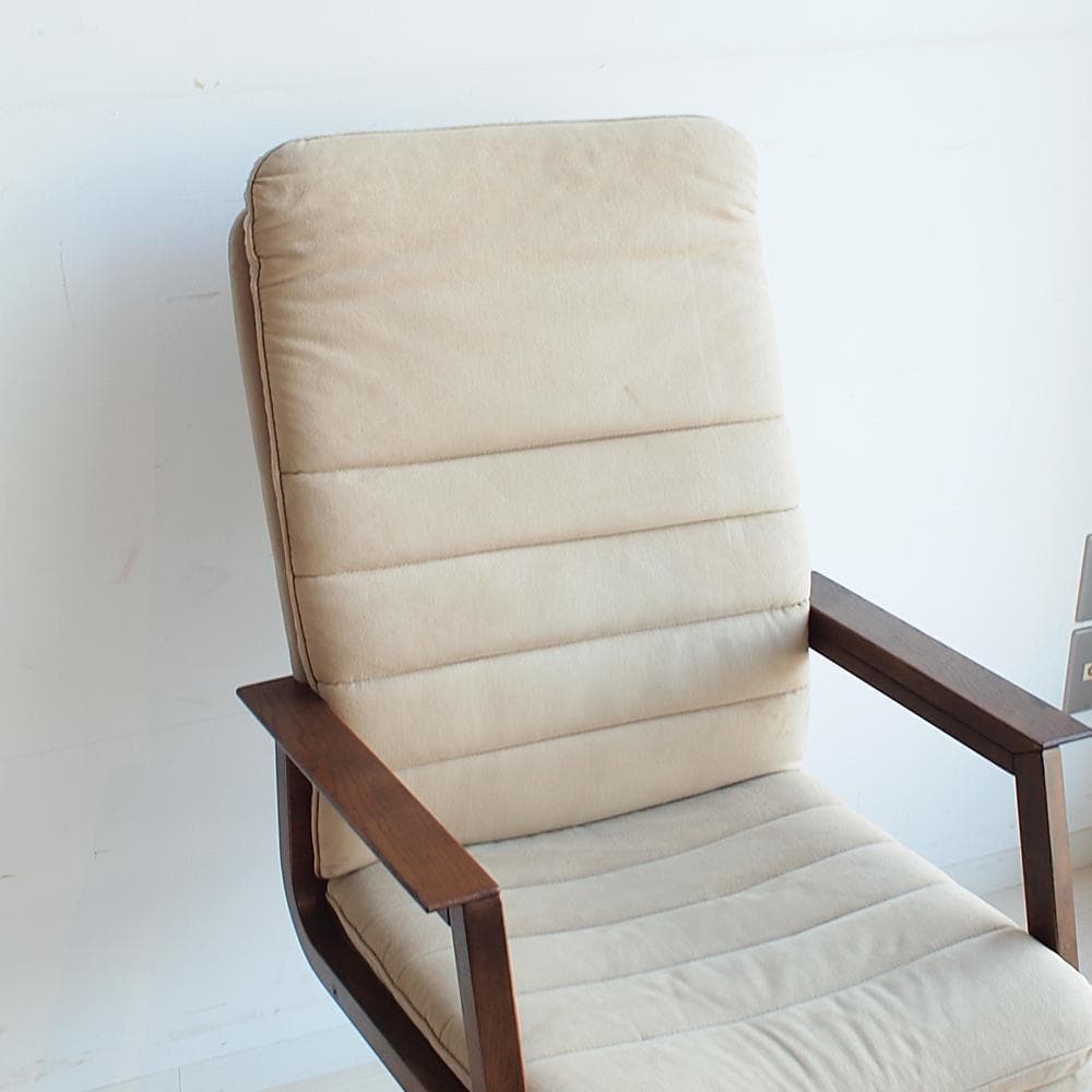 カリモク/karimoku デスクチェア ハイバック 木製アーム ファブリック