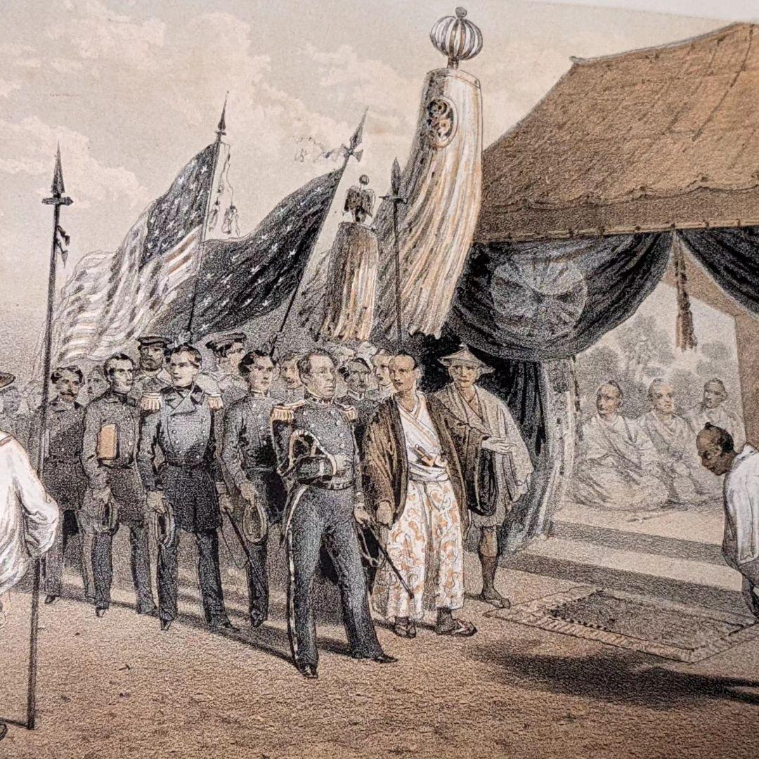 ペリー日本遠征記　1856年　江戸期 幕末 洋書　中国 琉球 本　挿画多数掲載