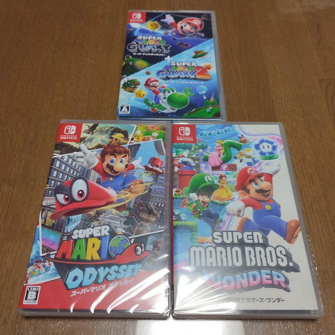 新品未開封　スーパーマリオ　ギャラクシー　オデッセイ　ブラザーズワンダー