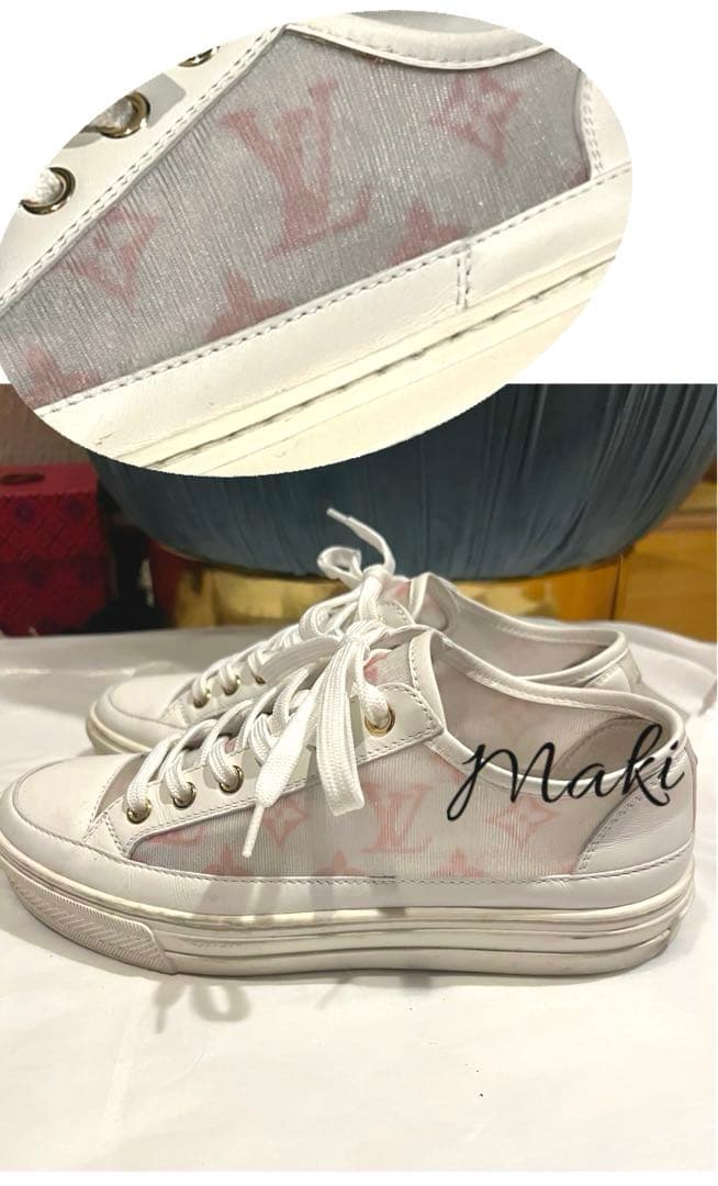 LOUIS VUITTON スニーカー　ステラーライン　ピンクモノグラム