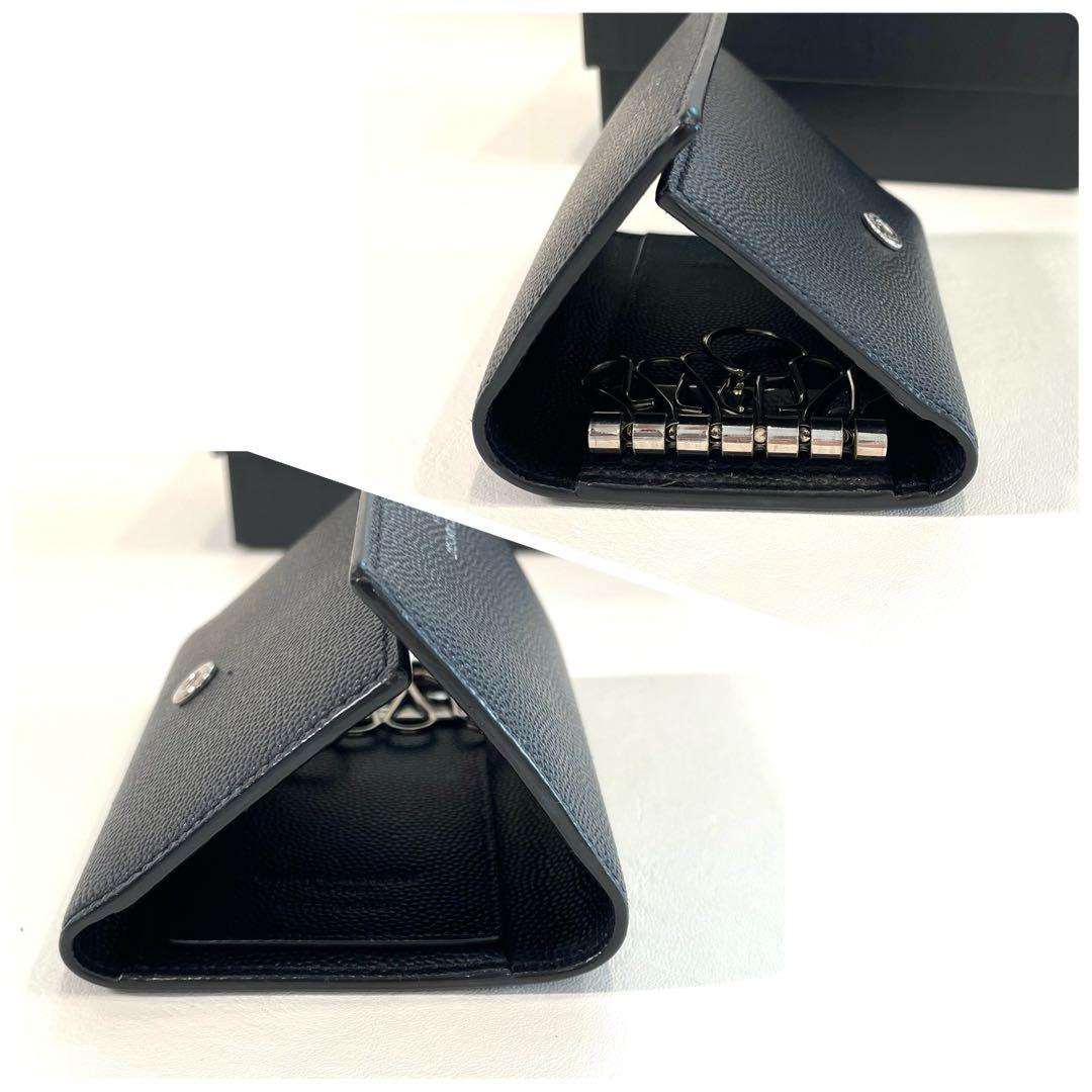 極美品　サンローラン　キーケース　付属品　黒　人気　レザー