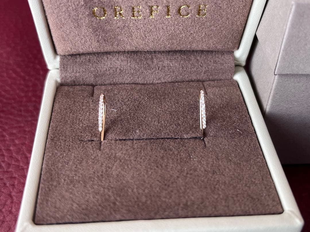 オレフィーチェK18YG スワン ミニ フック ピアス