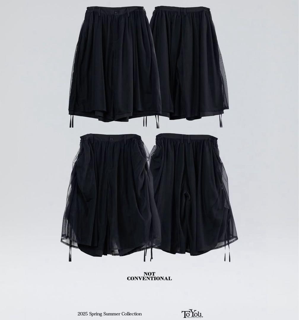 NOT CONVENTIONAL 25ss 2way レイヤードショーツ