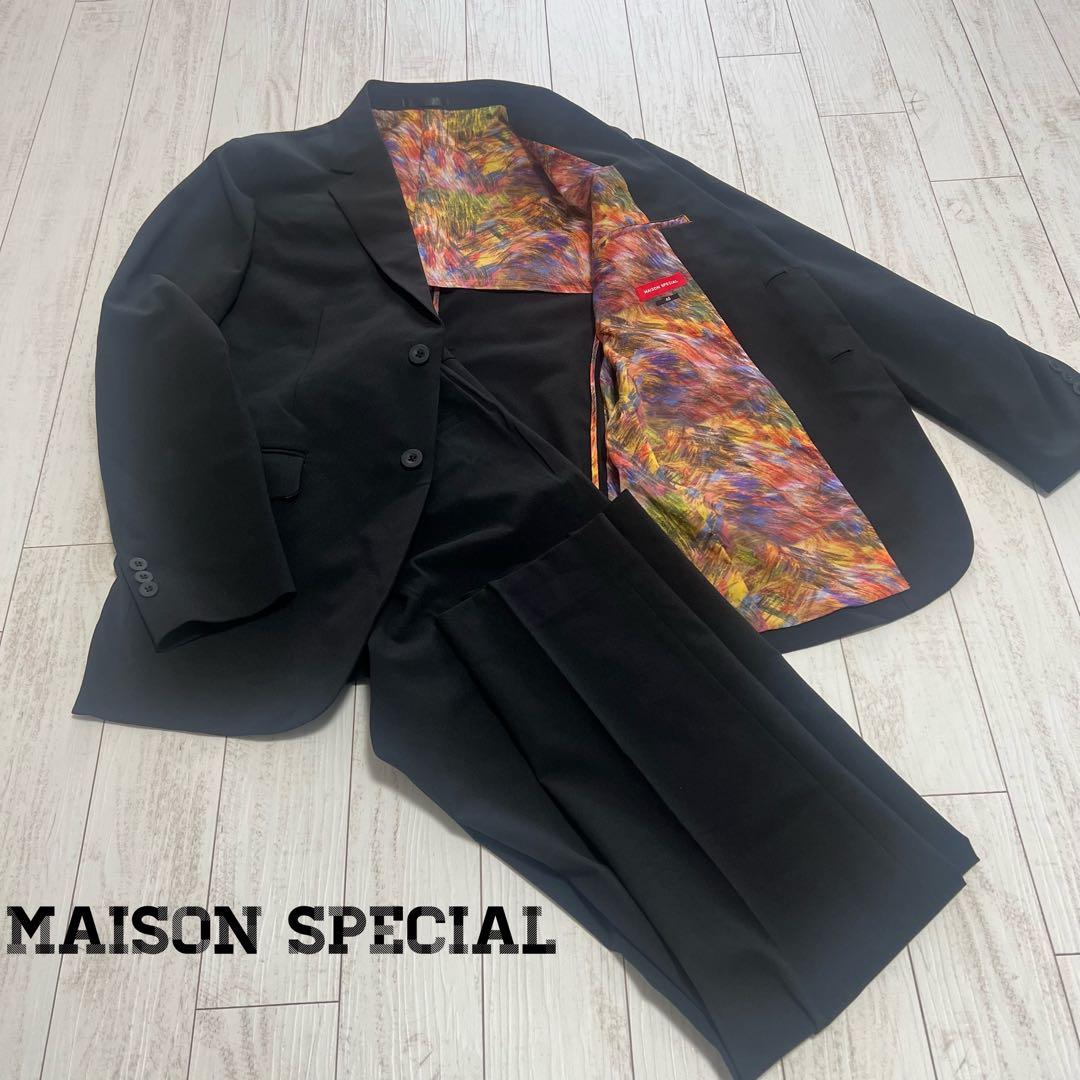 MAISON SPECIAL メゾンスペシャルブラックスーツ　サイズ48