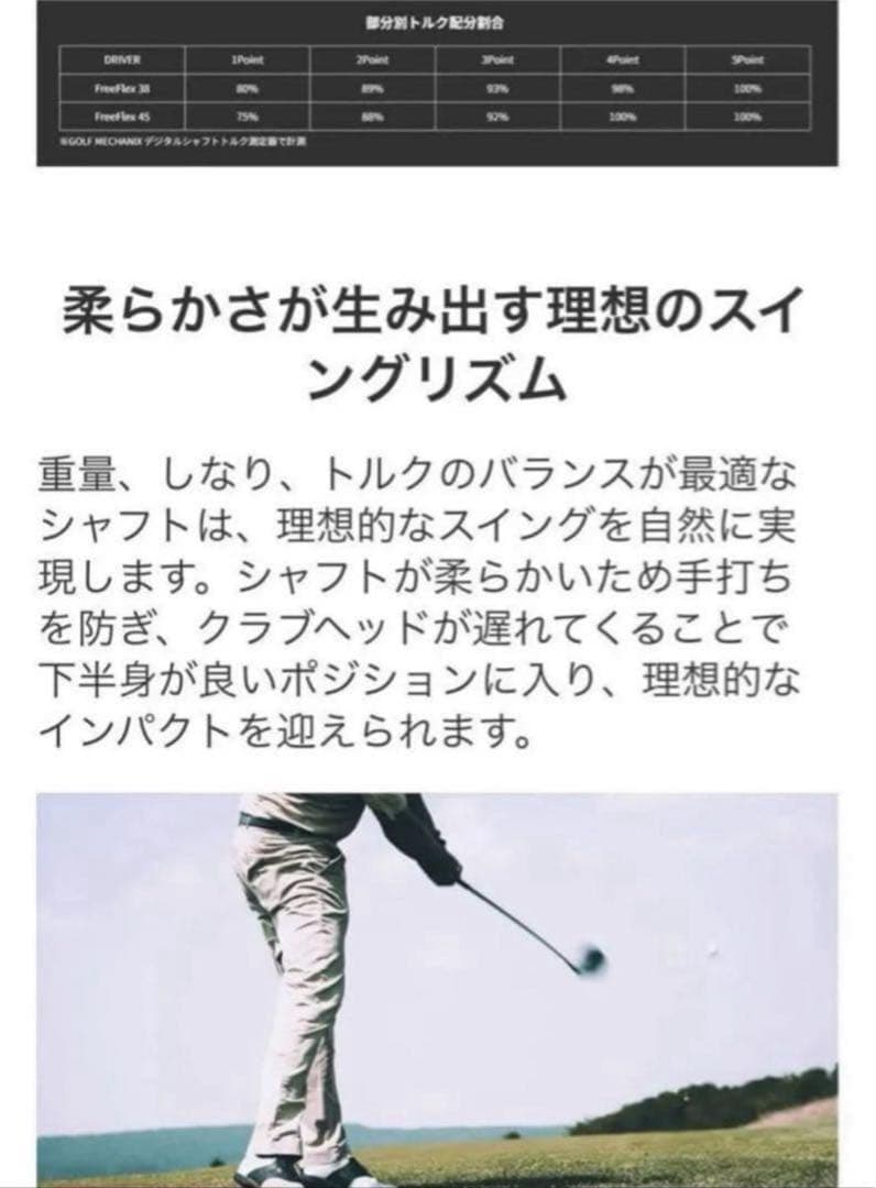 【新品】FreeFlex DR SPECIAL カスタムシャフト