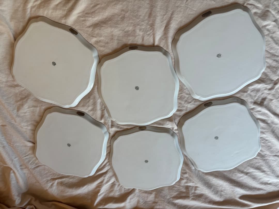 リチャードジノリフルーツシリーズスクエアプレート６枚セット23センチ