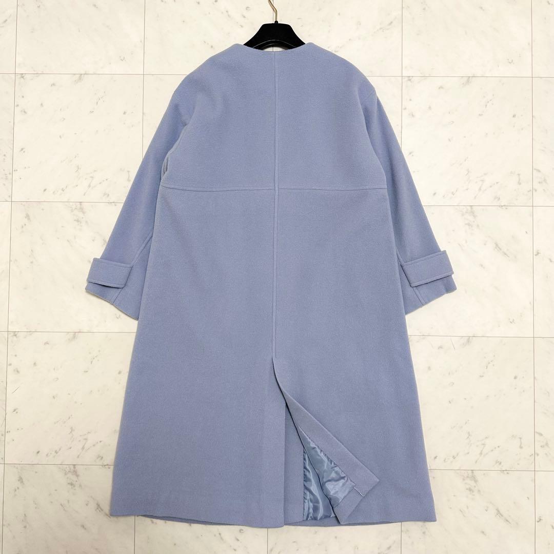 24AW❤️ナチュラルビューティーベーシック　フォルムノーカラーロングコート