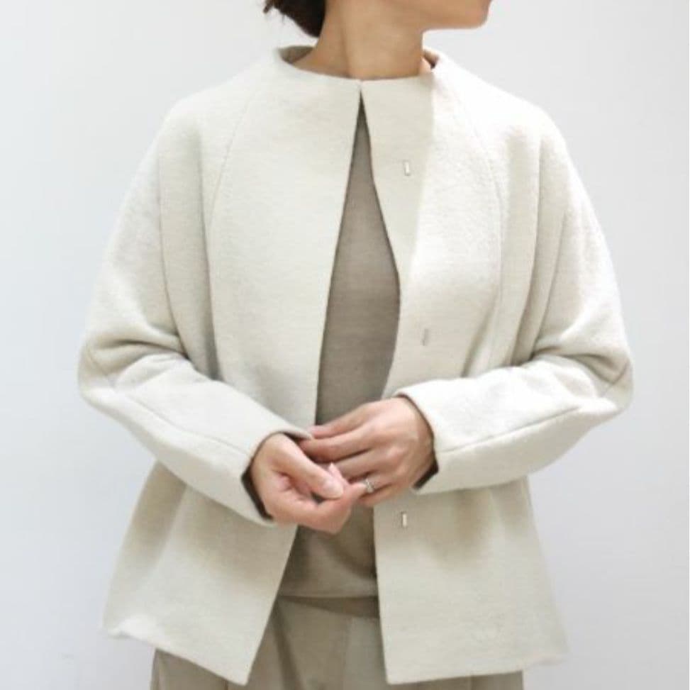 Evam Eva　圧縮ウール　ジャケット　ショートコート