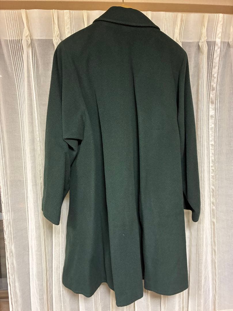 【今週末限定価格！】HERNO 　ウールコート　グリーン　ロング　美品 Aライン