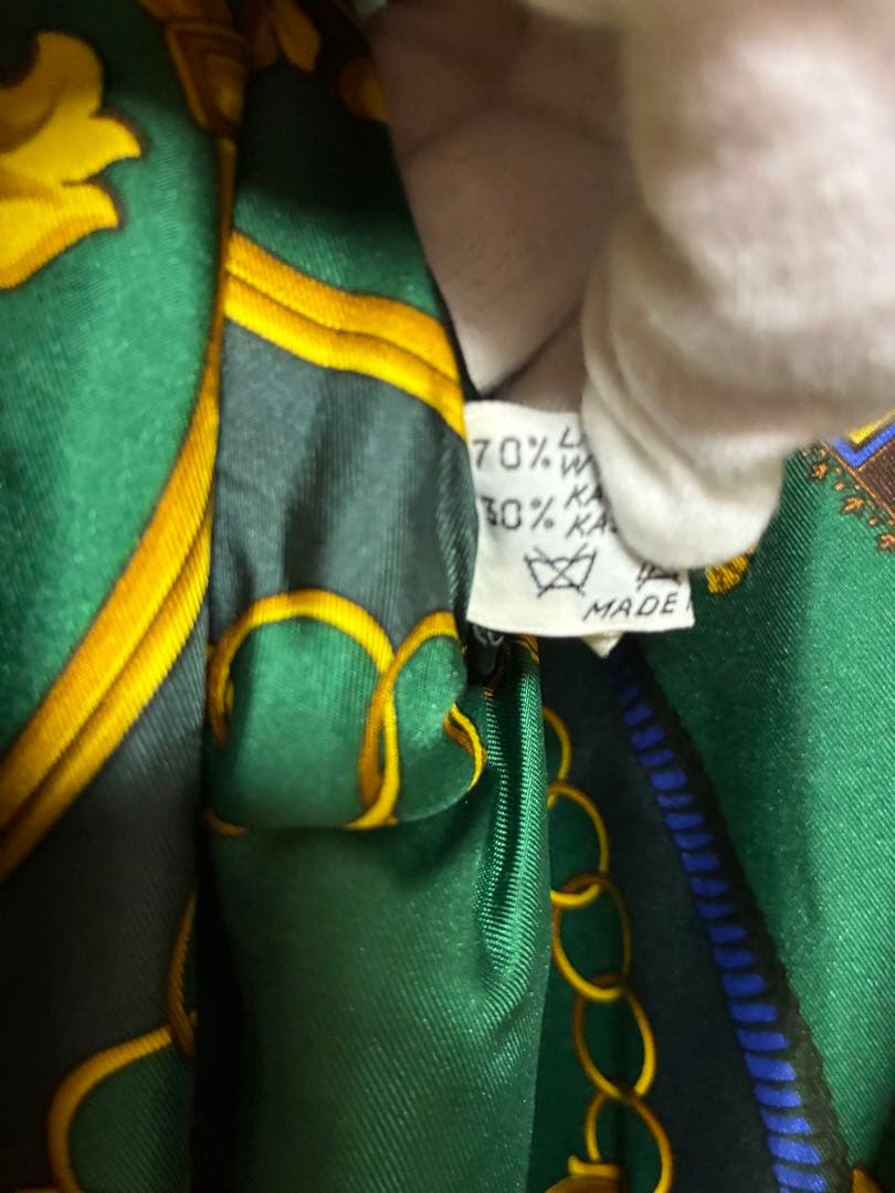 【今週末限定価格！】HERNO 　ウールコート　グリーン　ロング　美品 Aライン