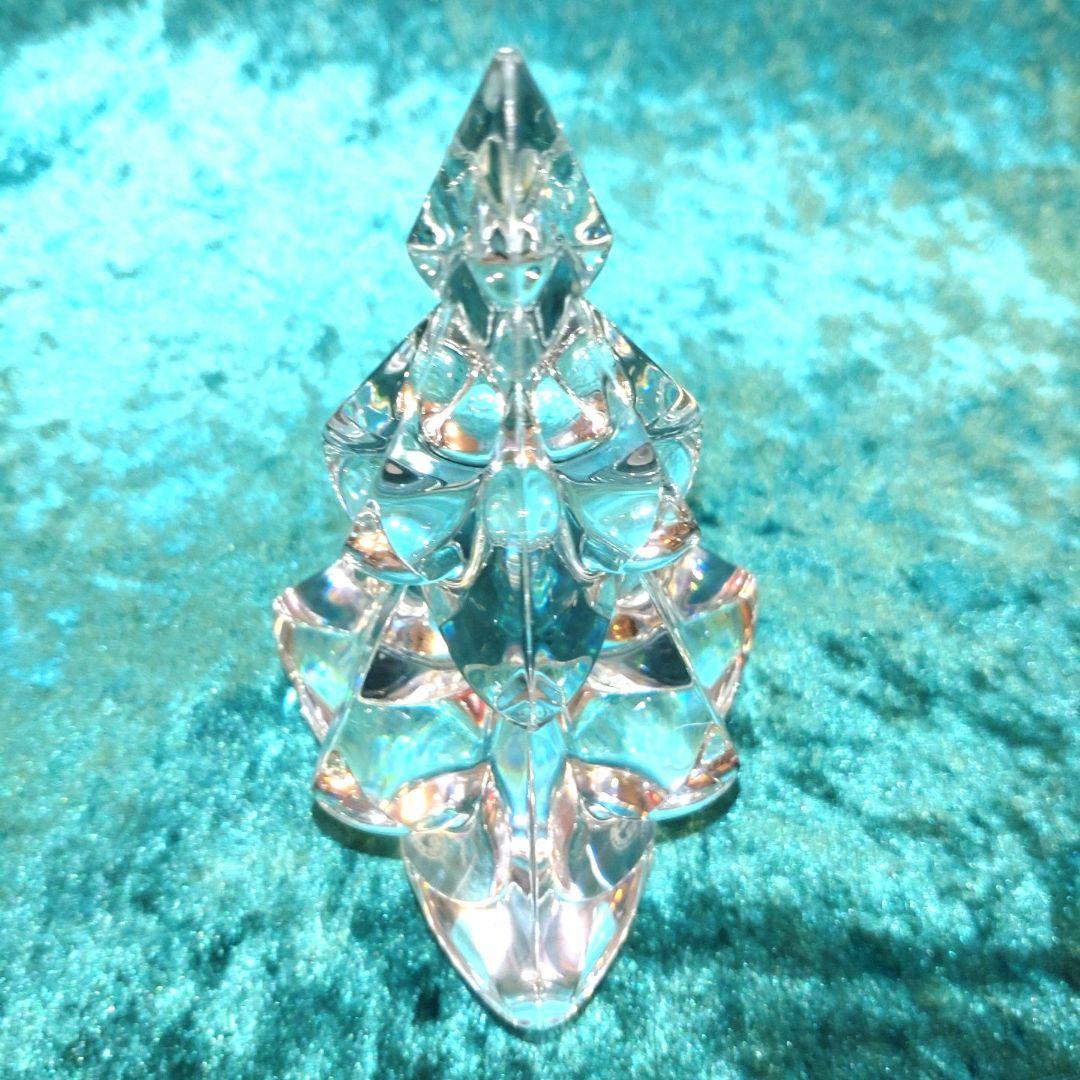 【勤労感謝特価・美品】「バカラ スノーウィーツリー」バカラの基本色クリアです