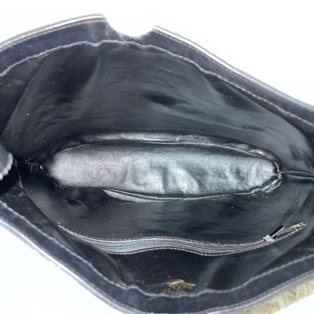 【良品】GUCCI グッチ　ワンショルダー　レザー　インターロッキング　ブラック