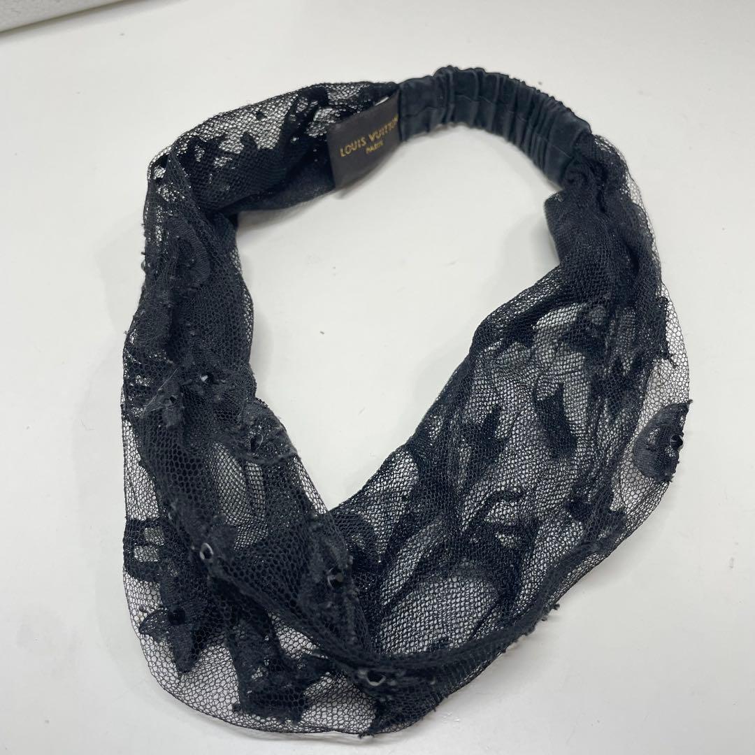 チ*コ様 LOUIS VUITTON ブラックレースヘアバンド