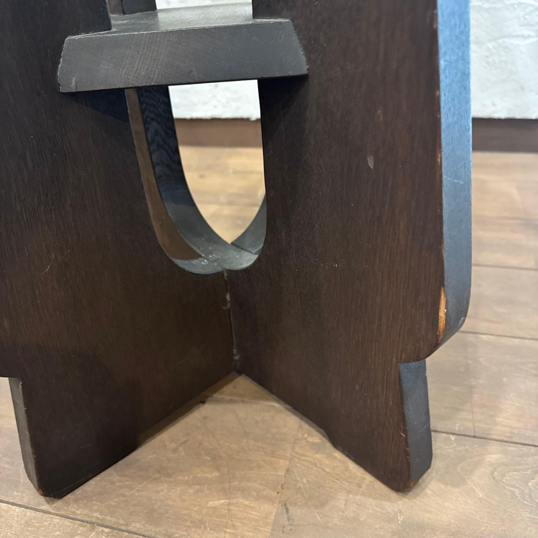 木製の花台 ハイスツール レトロ ヴィンテージ