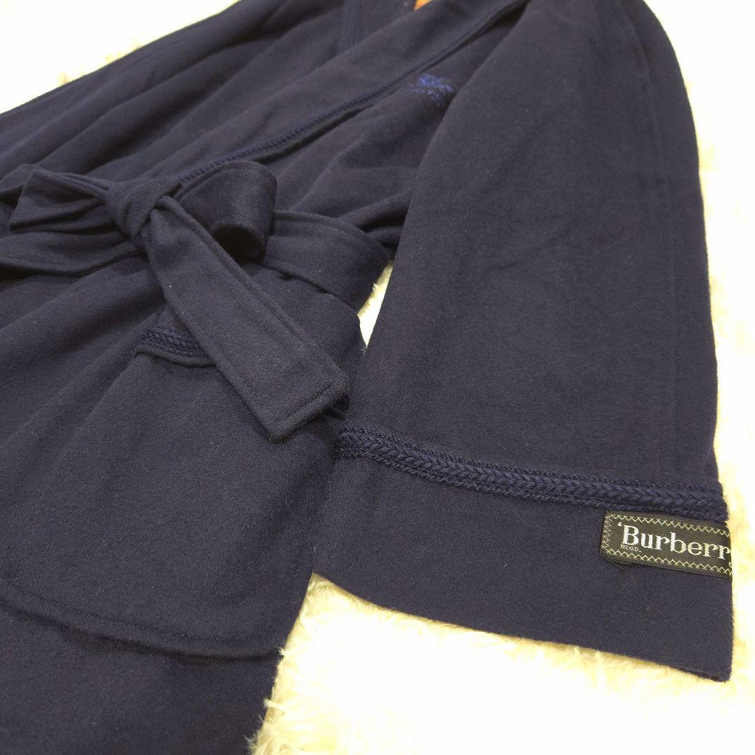 美品 BURBERRY XL カシミヤ混 ガウン コート ロング ノバチェック