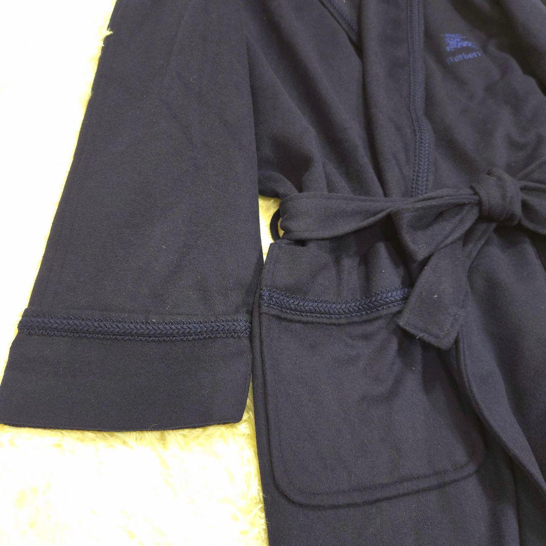 美品 BURBERRY XL カシミヤ混 ガウン コート ロング ノバチェック