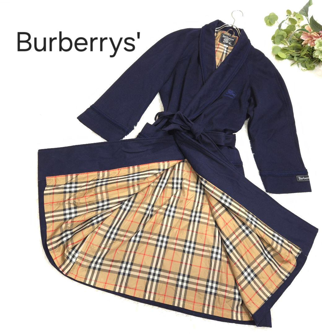 美品 BURBERRY XL カシミヤ混 ガウン コート ロング ノバチェック
