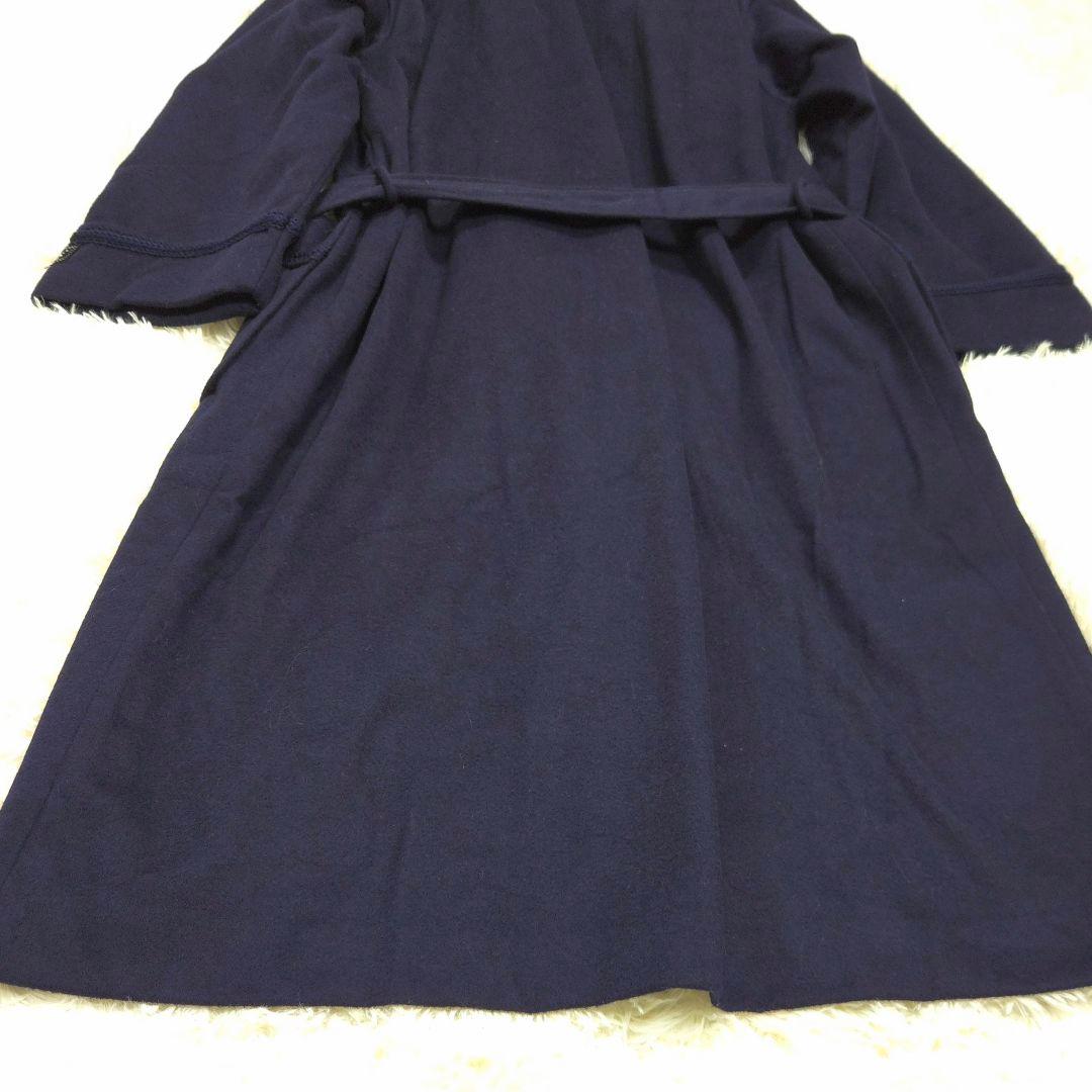 美品 BURBERRY XL カシミヤ混 ガウン コート ロング ノバチェック