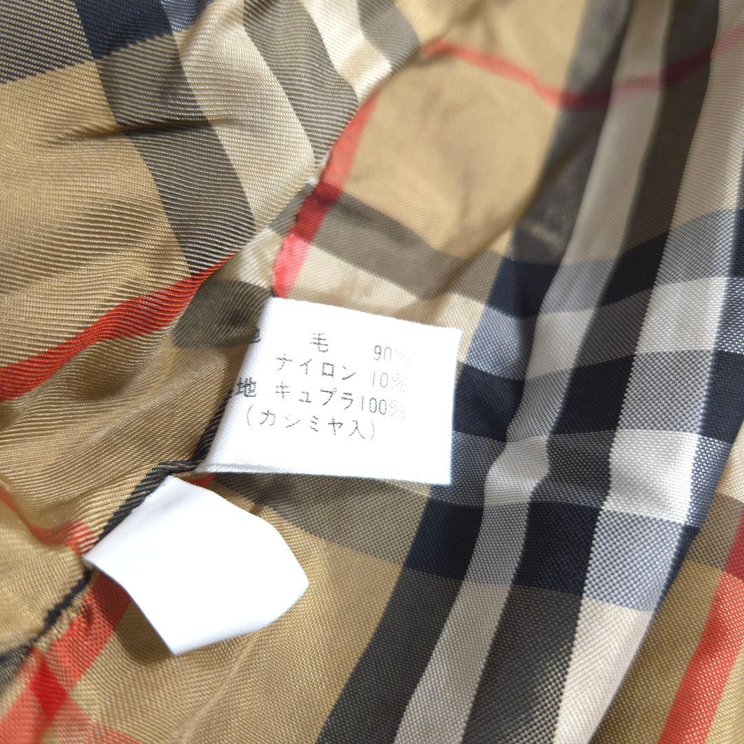 美品 BURBERRY XL カシミヤ混 ガウン コート ロング ノバチェック