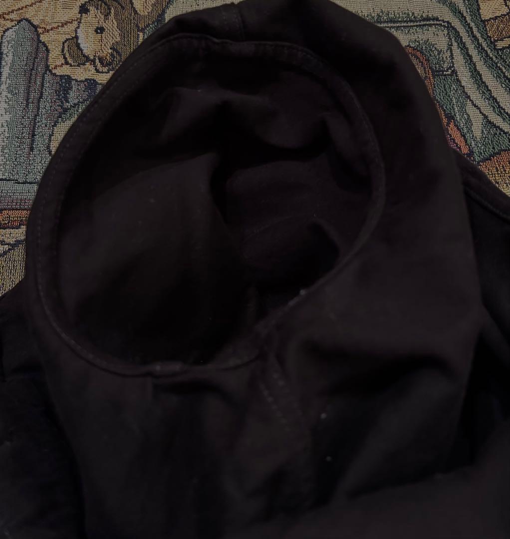 角*り様 ブラックモールスキンジャケット　ユーロヴィンテージ　フレンチワーク　V