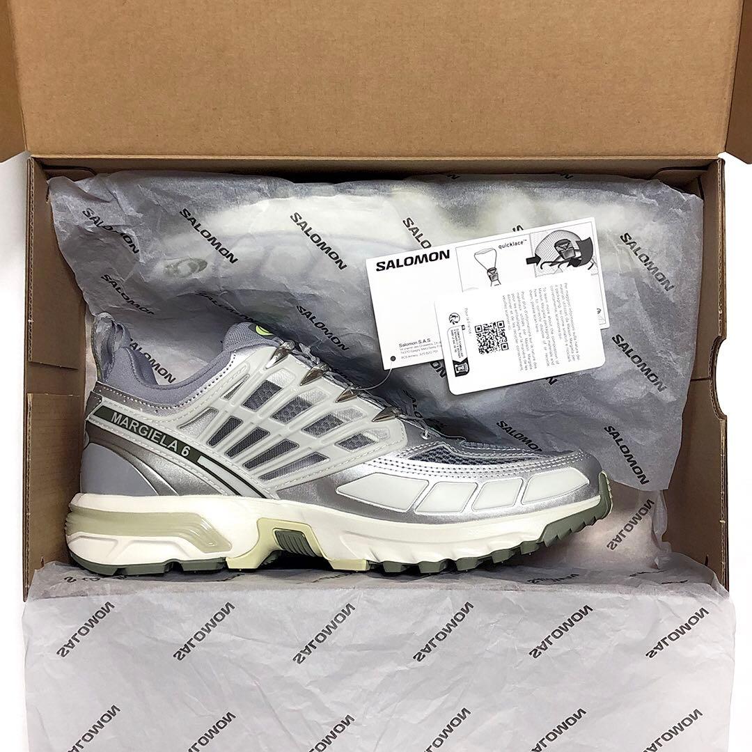 【新品未使用】MM6 メゾンマルジェラ×サロモン ACS PRO 銀 24.5