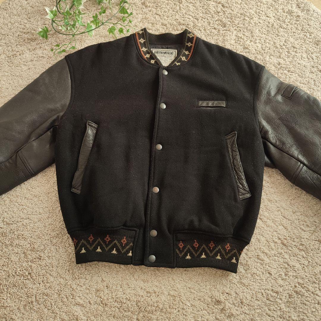 美品 PACCINO パチーノ スタジャン M〜L袖 レザー