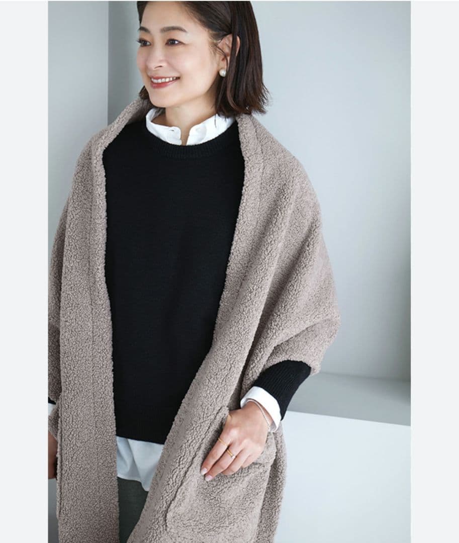 HAUNT ボアストール　グレー　ハウント haunt