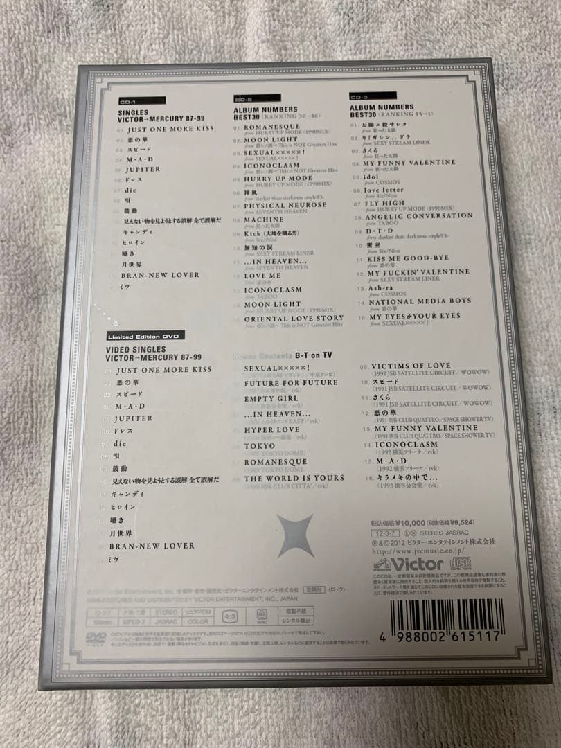 BUCK-TICK CATALOGUE 87-99 バクチク カタログ ビクター