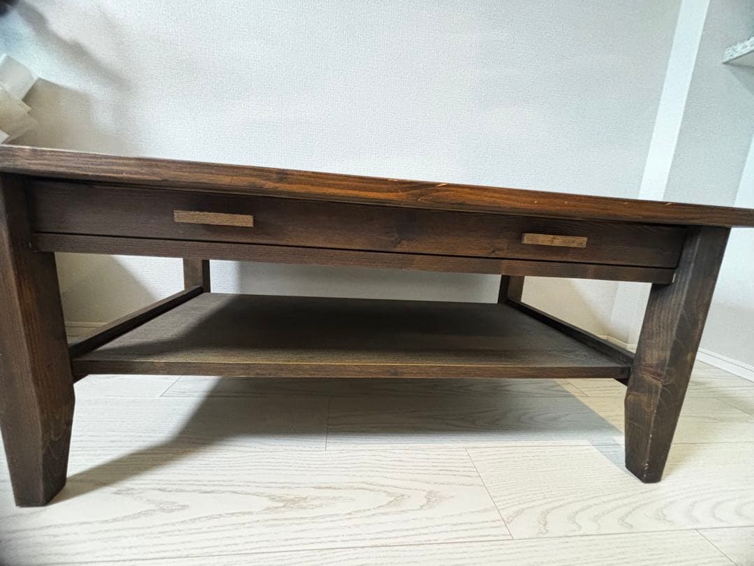 再々お値下げ 美品 木製 ローテーブル カフェテーブル リビングテーブル