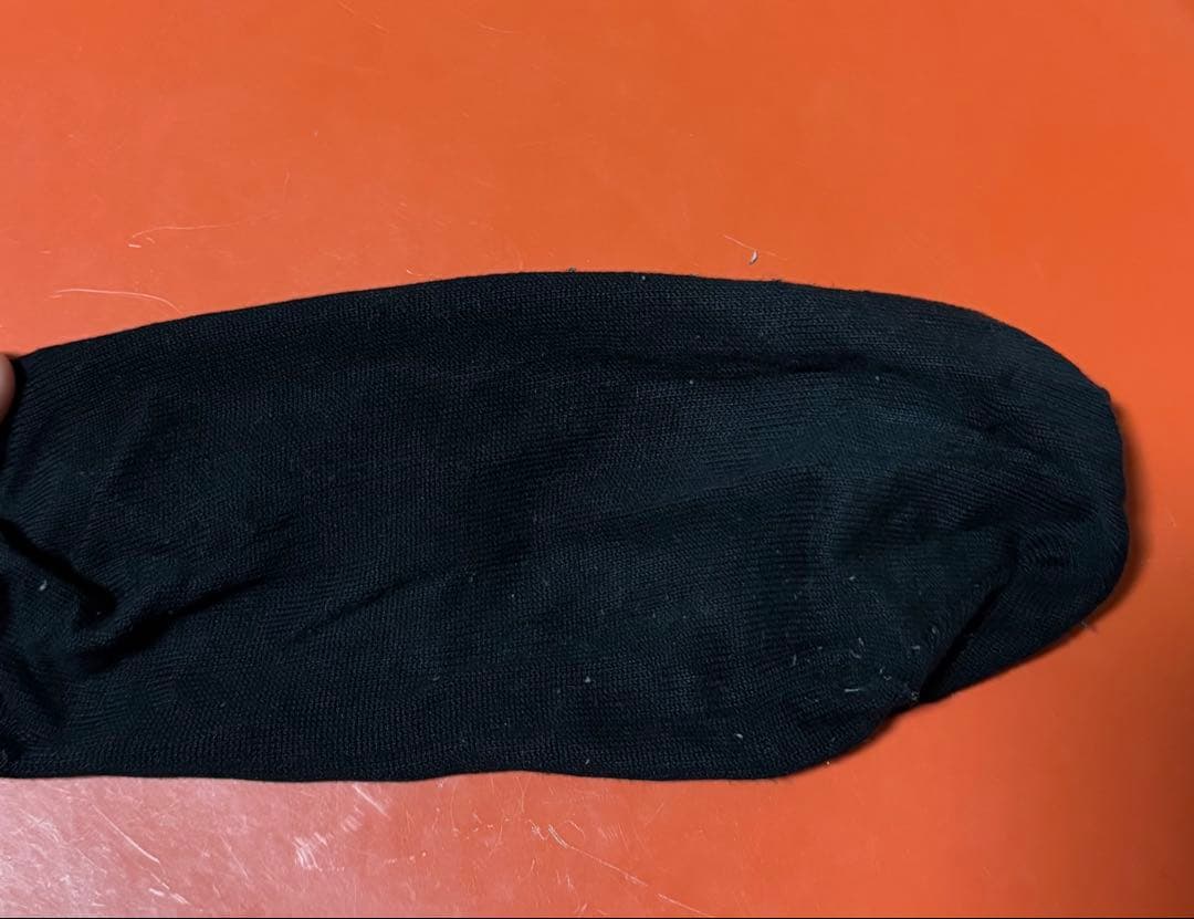 ロゴ入り ブラックソックス　コムデギャルソンオムプリュス　21AW