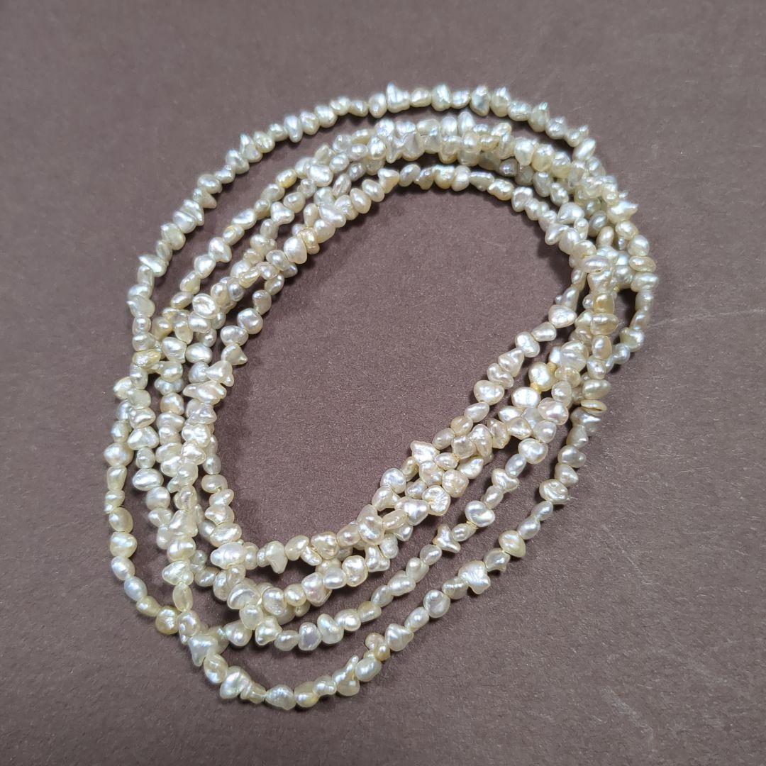 美品＊H.P.FRANCE BIJOUX　アコヤケシパール　ロングネックレス