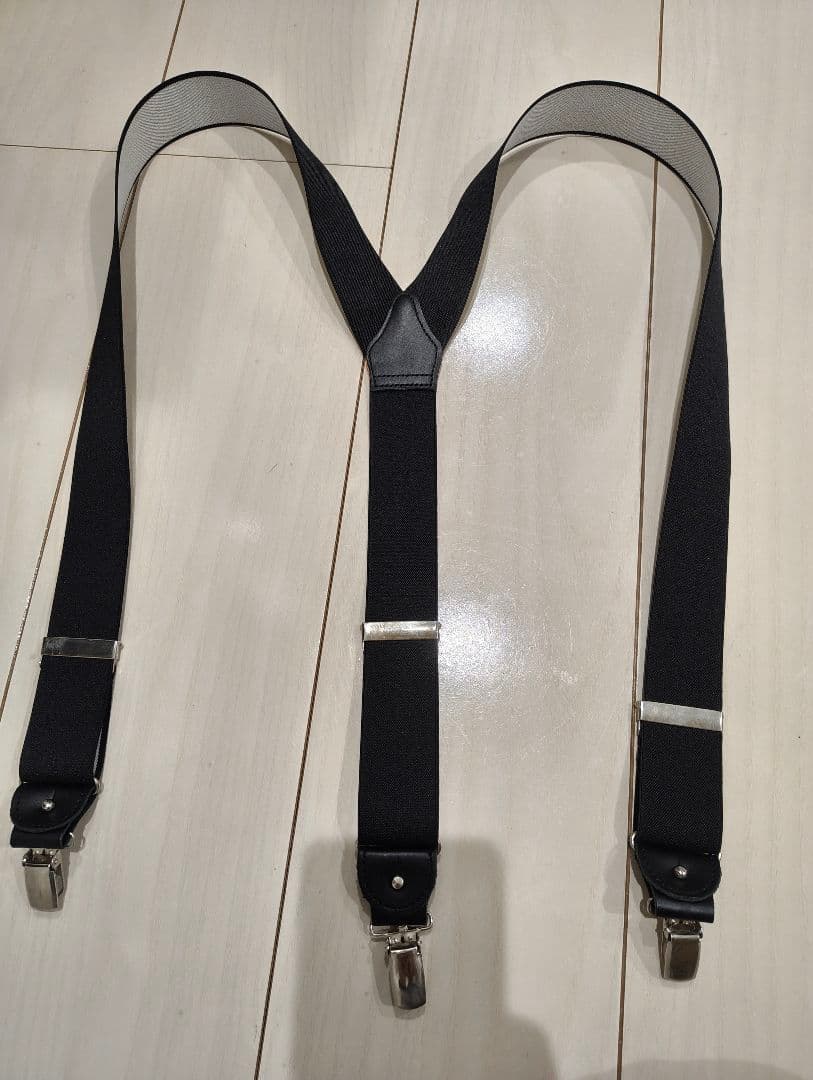  THURSTON アルバートサーストン サスペンダー 黒 Mサイズ
