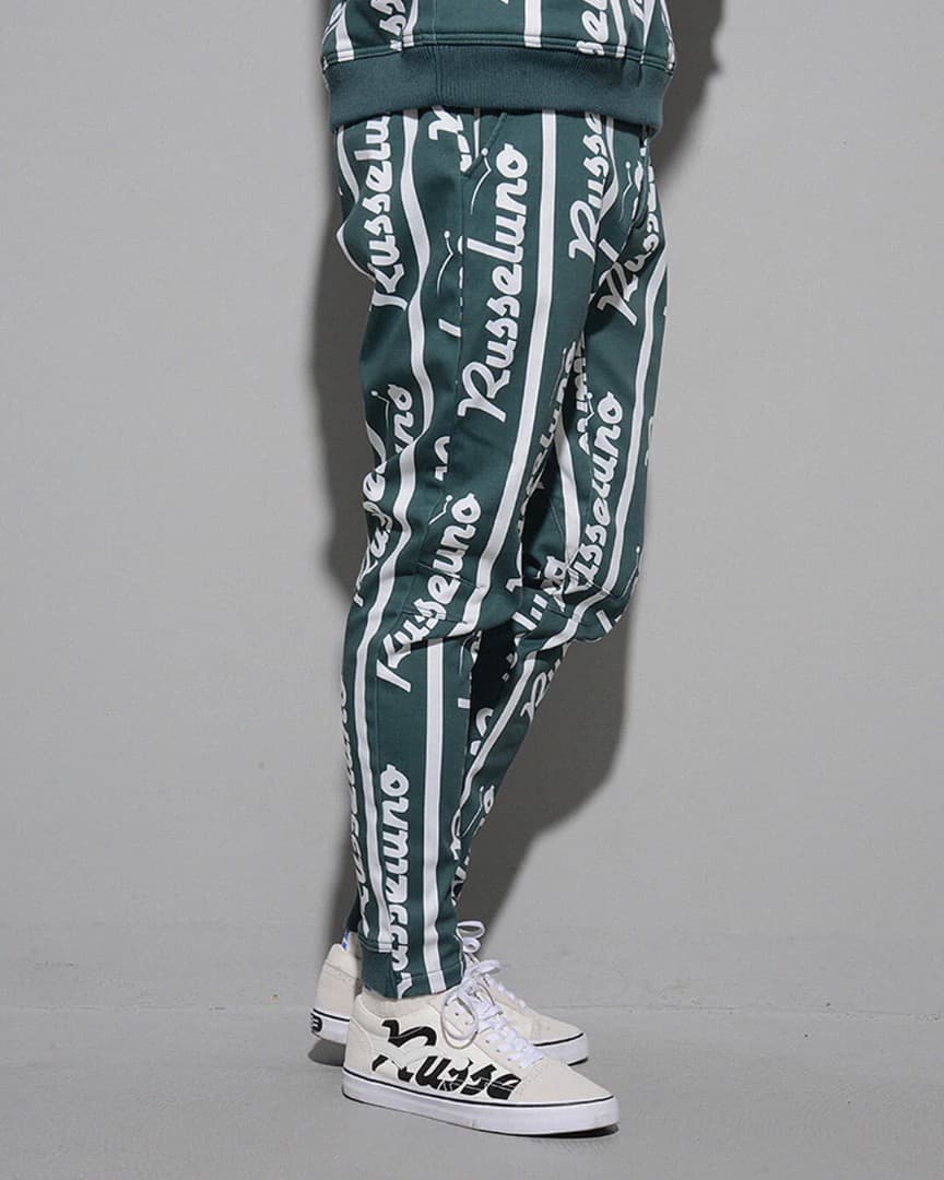 【size5】秋冬 定価35200円 ラッセルノ ボンディング ジョガーパンツ緑