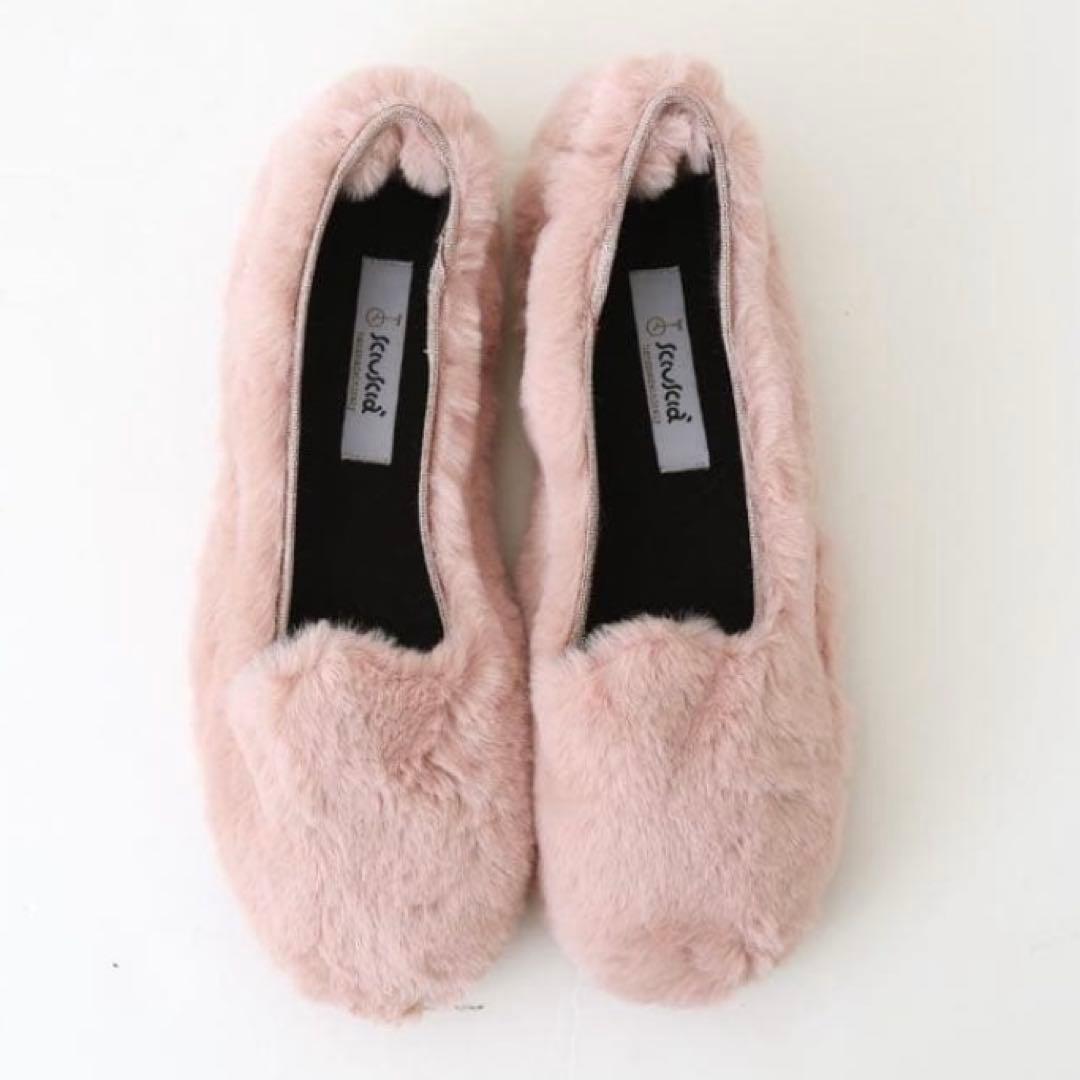 シューシャsciuscia TRAGARA ファー 38 ピンク