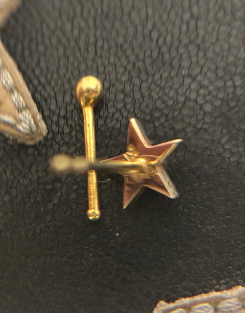 ◆ FANTASTIC MAN 星 スタッズ系ピアス K18YG 星ピアスのみ◆