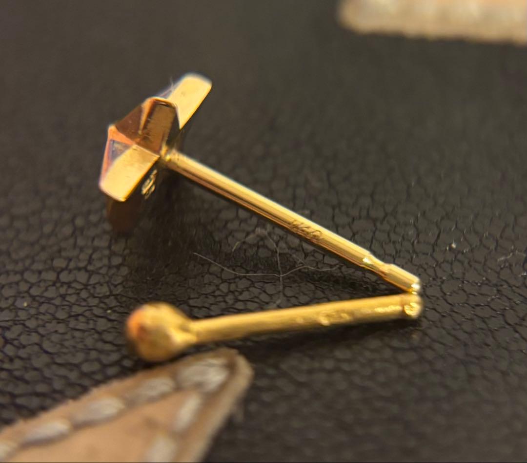 ◆ FANTASTIC MAN 星 スタッズ系ピアス K18YG 星ピアスのみ◆