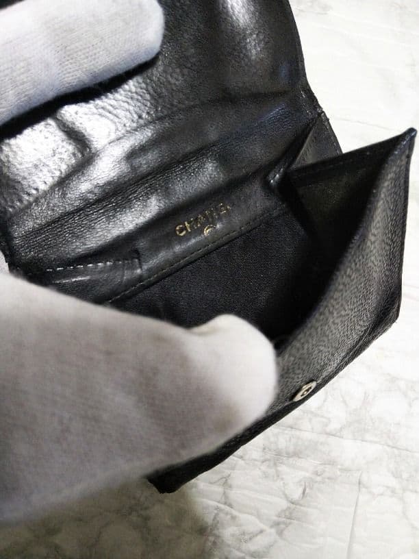 【綺麗】シャネル キャビア ココマーク 財布