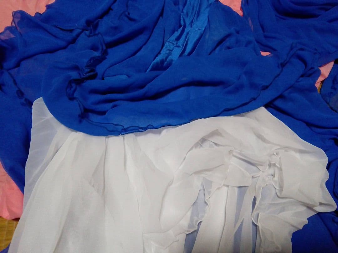 社交ダンス用ドレス 白樺ドレス Mサイズ 衣裳バック有り