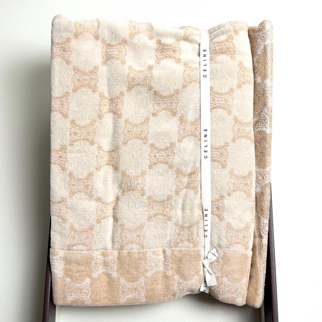 未使用✴︎セリーヌ/タオルケット/マカダム柄/東京西川/日本製/高級/ギフト/総柄