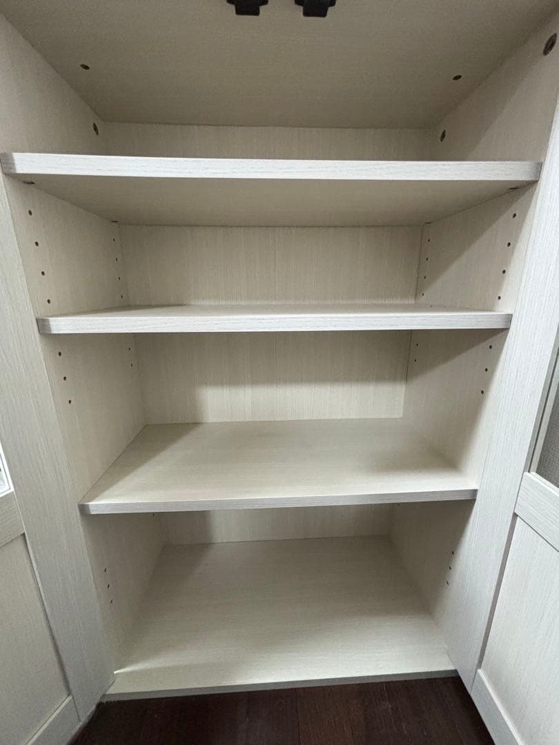 ニトリ　食器棚　白