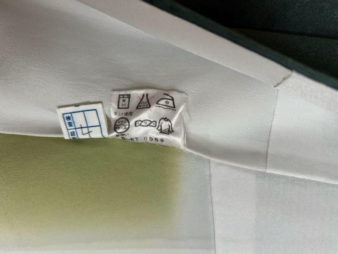 洗える着物　東レシルック　さんび　ポリエステル　小紋　袷　手縫い　桜