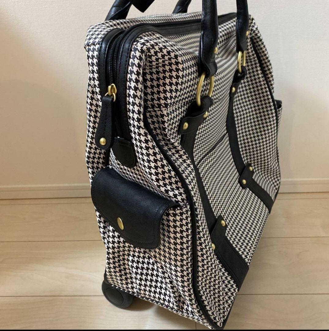 キャリーケース　千鳥格子　スーツケース　ボストン　代官山クロシェット　旅行バッグ