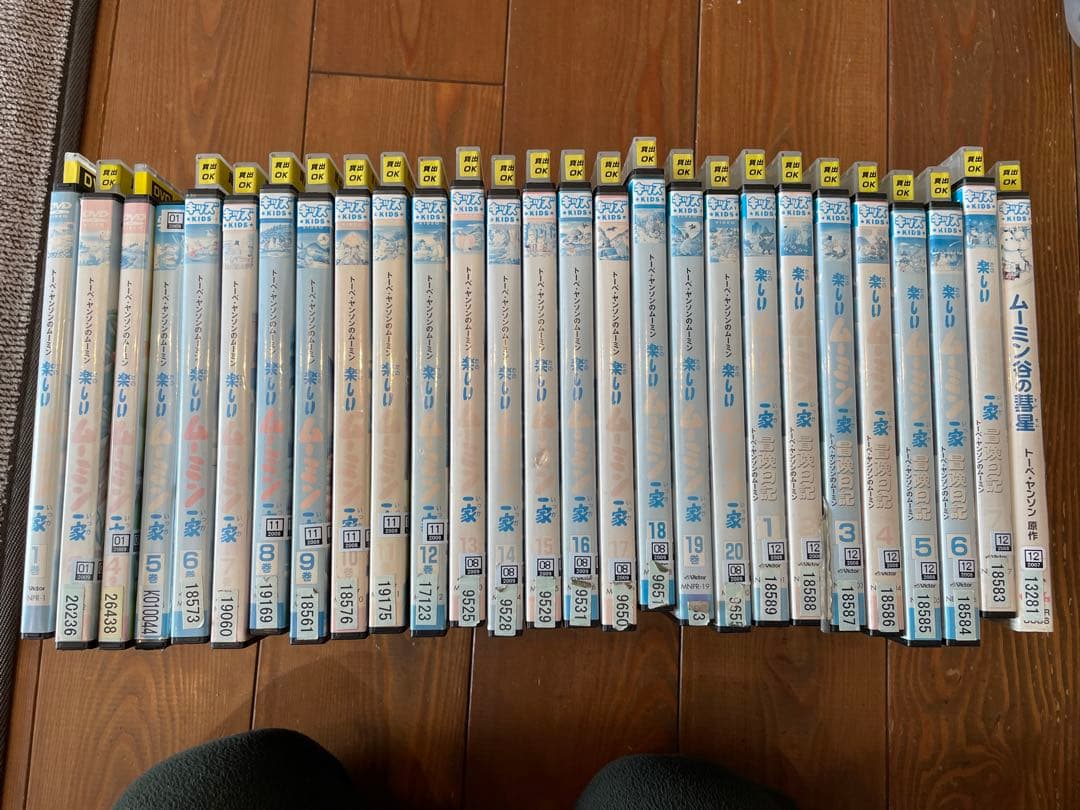 最終値下げ！楽しいムーミン一家全20巻＋冒険日記全7巻合計27巻＋おまけDVD
