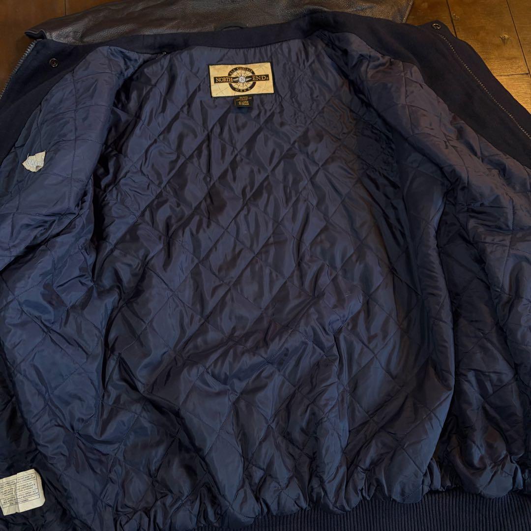 カナダ製！！【NORTH END ノースエンド】ウールレザースタジャン ビッグ