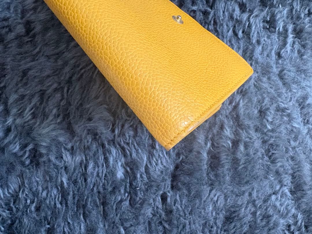 CHANEL ヴィンテージ　黄色財布