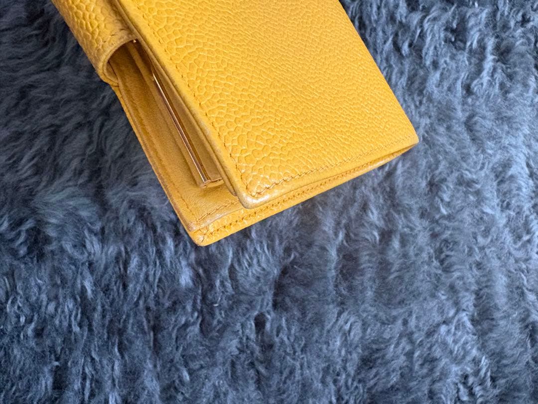 CHANEL ヴィンテージ　黄色財布