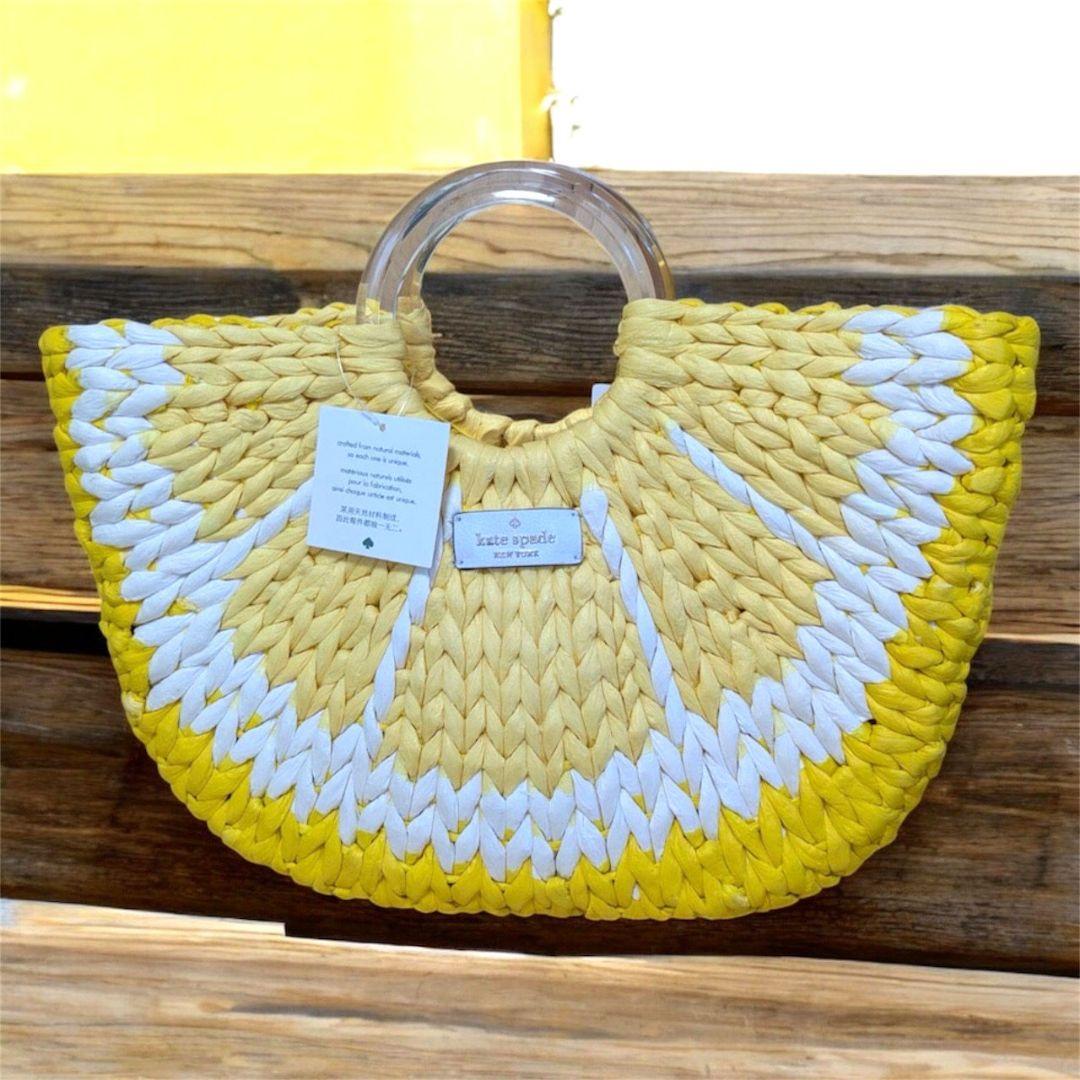 ✨新品未使用✨ ケイトスペード かごバッグ カゴバッグ レモン柄